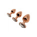 Металлическая анальная пробка Wooomy Tralalo Rose Gold Metal Plug Size M, диаметр 3,4 см, длина 8 см - Фото №4
