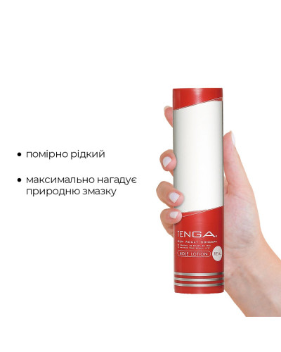 Лубрикант стандартної консистенції Tenga Hole Lotion Real (170 мл) на водній основі, універсальний - Фото №2