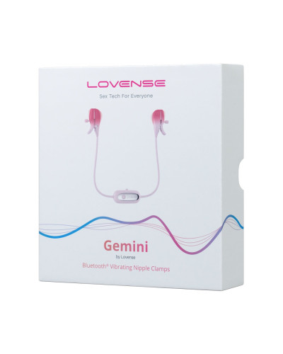 Смарт-вибратор для груди Lovense Gemini, регулировка сжатия соска, можно носить - Фото №6