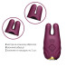 Смарт-вибратор для груди Zalo - Nave Velvet Purple, пульт ДУ, работа через приложение - Фото №4