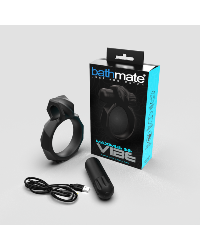 Ерекційне кільце з віброкулею Bathmate Maximus VIBE 55mm, перезаряджається - Фото №2