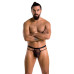 Мужские прозрачные стринги Passion 029 THONG COLLIN L/XL Black, сетка - Фото №3