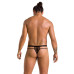 Мужские прозрачные стринги Passion 029 THONG COLLIN L/XL Black, сетка - Фото №4