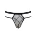 Мужские прозрачные стринги Passion 029 THONG COLLIN L/XL Black, сетка - Фото №5