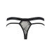 Мужские прозрачные стринги Passion 029 THONG COLLIN L/XL Black, сетка - Фото №6
