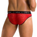 Чоловічі напівпрозорі труси Passion 031 SLIP MIKE S/M Red, під леопард - Фото №2