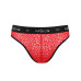 Чоловічі напівпрозорі труси Passion 031 SLIP MIKE S/M Red, під леопард - Фото №5