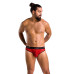 Чоловічі напівпрозорі труси Passion 031 SLIP MIKE XXL/XXXL Red, під леопард - Фото №3