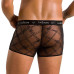 Чоловічі прозорі боксери Passion 032 SHORT JAMES XXL/XXXL Black, сітка - Фото №2