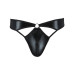 Мужские стринги Passion 033 THONG PAUL L/XL Black, под латекс - Фото №5