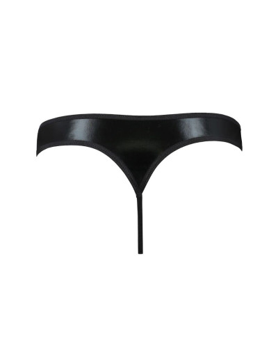 Чоловічі стринги Passion 033 THONG PAUL XXL/XXXL Black, під латекс - Фото №6