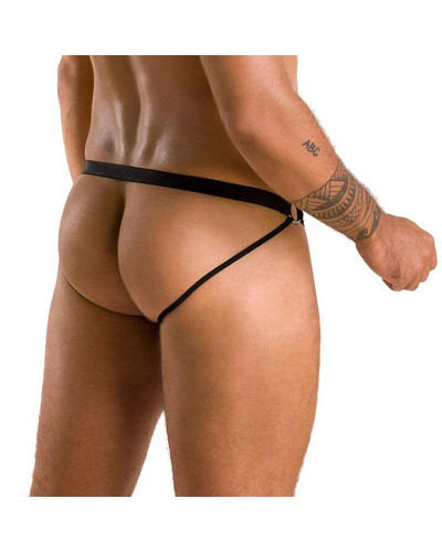 Чоловічі відкриті сліпи Passion 034 OPEN LUKE L/XL Black, екошкіра - Фото №2