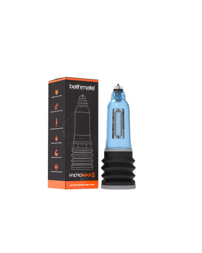Гідропомпа Bathmate Hydromax 5 Blue (X20), для члена довжиною від 7,5 до 12,5 см, діаметр до 4,5 см - Фото №2
