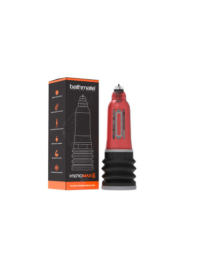 Гидропомпа Bathmate Hydromax 5 Red (X20), для члена длиной от 7,5 до 12,5см, диаметр до 4,5см - Фото №2