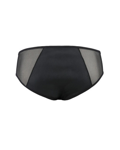 Чоловічі сліпи на блискавці Passion 042 SLIP TIMMY L/XL Black, екошкіра, сітка - Фото №6