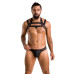 Комплект чоловічої білизни з кріпленнями Passion 043 JACOB XXL/XXXL Black, труси, шлейки - Фото №3