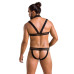 Комплект чоловічої білизни з кріпленнями Passion 043 JACOB XXL/XXXL Black, труси, шлейки - Фото №4