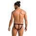 Мужские слипы на шнуровке Passion 044 SLIP BEN XXL/XXXL Black, экокожа, люверсы - Фото №4