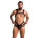 Мужское эротическое сетчатое боди Passion 045 VICTOR XXL/XXXL Black, экокожа, сетка - Фото №3