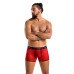 Чоловічі прозорі боксери Passion 046 SHORT PARKER L/XL Red, сітка, під леопард - Фото №3
