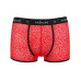 Чоловічі прозорі боксери Passion 046 SHORT PARKER L/XL Red, сітка, під леопард - Фото №5