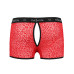 Чоловічі прозорі боксери Passion 046 SHORT PARKER L/XL Red, сітка, під леопард - Фото №6