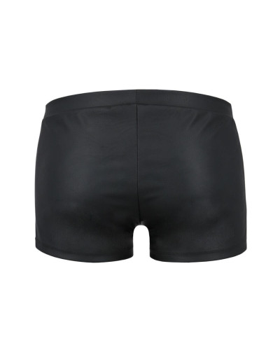 Чоловічі шкіряні боксери з клапаном Passion 050 SHORT PATRICK XXL/XXXL Black - Фото №6