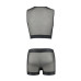 Комплект чоловічої білизни на шнурівці Passion 053 SET WILLIAM XXL/XXXL Black, жилет, боксери - Фото №6
