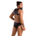 Чоловіче шкіряне боді Passion 056 ADAM XXL/XXXL Black, заклепки - Фото №4