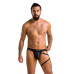 Мужские трусики танга с подвязкой Passion 058 THONG BILL L/XL Black - Фото №3