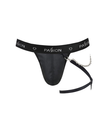 Мужские трусики танга с подвязкой Passion 058 THONG BILL L/XL Black - Фото №5