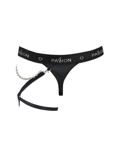 Мужские трусики танга с подвязкой Passion 058 THONG BILL L/XL Black - Фото №6