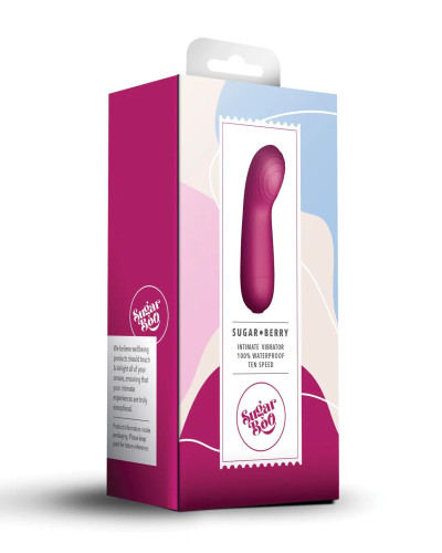 Мини-вибратор SugarBoo Sugar Berry, подходит для клитора и точки G, работа от батареек (в комплекте) - Фото №4
