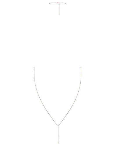 (SALE) Ланцюжок для бюста з кулоном-зіркою Obsessive Bijou 902 - Фото №4