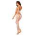 (SALE) Сітчастий бодістокінг з імітацією топа та шортів Obsessive Bodystocking G330 S/M/L, white, з доступо - Фото №6