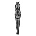 (SALE) Сітчастий бодістокінг без рукавів Obsessive Bodystocking G331 S/M/L, black, з доступом - Фото №3