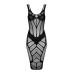 (SALE) Напівпрозора сукня міді Obsessive D609 dress S/M/L, black - Фото №3