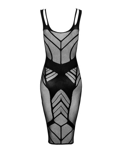 (SALE) Напівпрозора сукня міді Obsessive D609 dress S/M/L, black - Фото №4