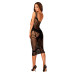 (SALE) Напівпрозора сукня міді Obsessive D609 dress S/M/L, black - Фото №6