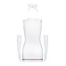Эротический костюм медсестры Obsessive Emergency dress S/M, white, платье, стринги, перчатки, чепчик - Фото №3
