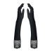 Високі рукавички з каменями та мереживом Obsessive Miamor gloves, black - Фото №1