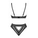 Комплект белья Obsessive Natilya 2-pcs set XS/S, black, бюстгальтер, трусики - Фото №4