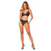 Комплект белья Obsessive Natilya 2-pcs set XS/S, black, бюстгальтер, трусики - Фото №6