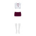 Эротический костюм студентки Obsessive Student 4 pcs costume L/XL, топ, юбка, стринги, гольфы - Фото №3