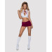Эротический костюм студентки Obsessive Student 4 pcs costume L/XL, топ, юбка, стринги, гольфы - Фото №6