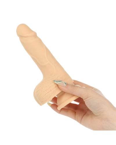 Фаллоимитатор-пульсатор Naked Addiction 6.5″ Thrusting Dong With Remote, движения вперед-назад,пульт - Фото №4