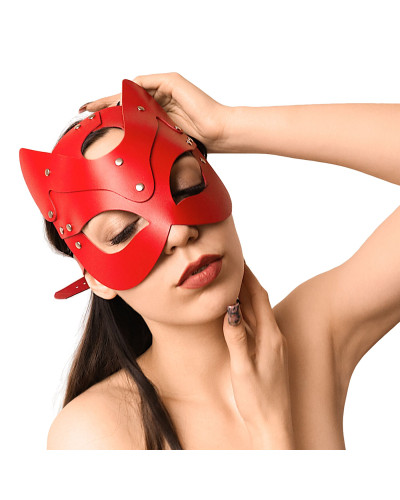 Маска Кішечки Art of Sex - Cat Mask, Красный - Фото №3