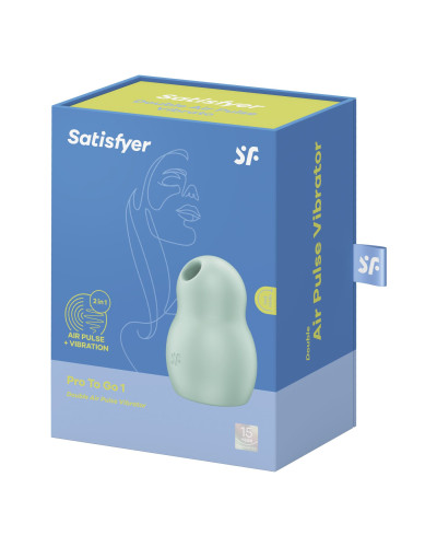 Вакуумный стимулятор с вибрацией Satisfyer Pro To Go 1 Mint - Фото №7