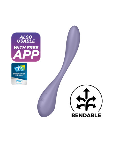 Универсальный вибратор Satisfyer G-Spot Flex 5+ Lilac - Фото №1