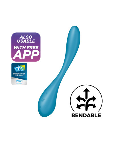 Универсальный вибратор Satisfyer G-Spot Flex 5+ Petrol - Фото №1